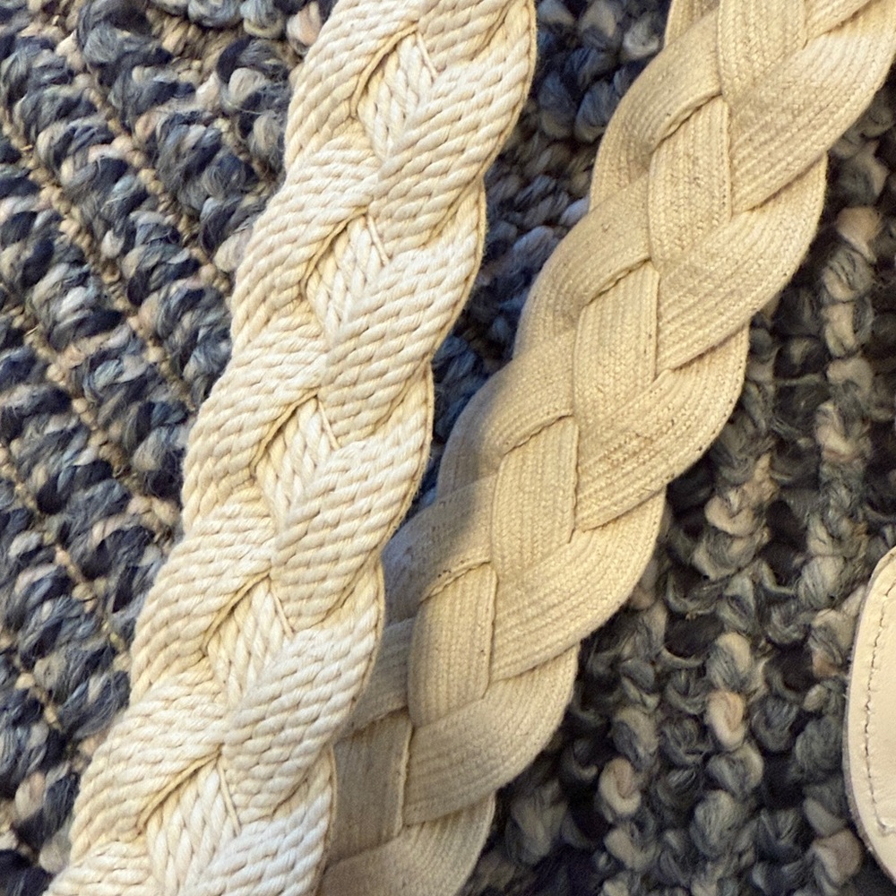 Clare V Braided Cream Crossbody Strap - Picture 3 of 4